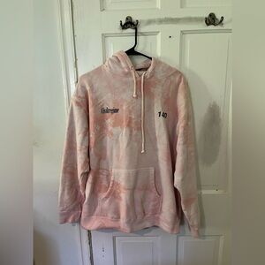 Civil Regime pink tie-dye graphic hoodie (unisex)